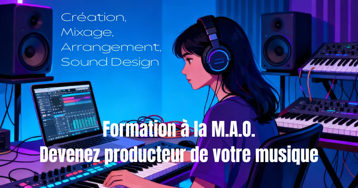 You are currently viewing Nouvelle Formation à distance synchrone : Initiez-vous à la MAO (35h)